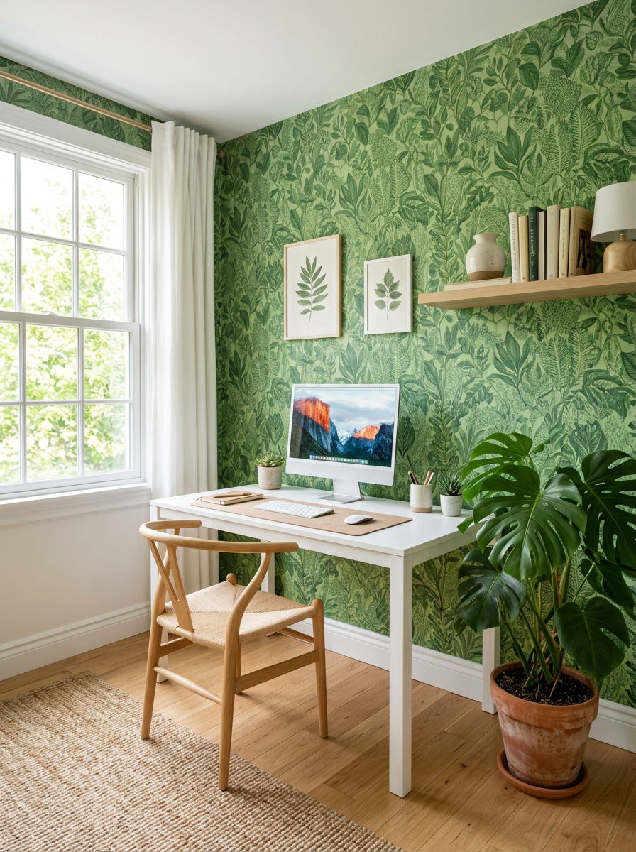 Salad green wallpaper - 30 vegetable motif wallpaper ideas