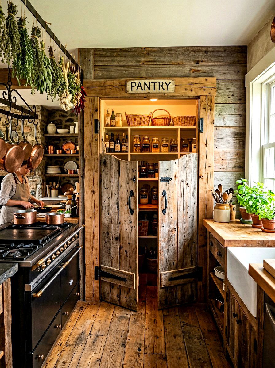 Saloon Pantry Door - 30 pantry door ideas