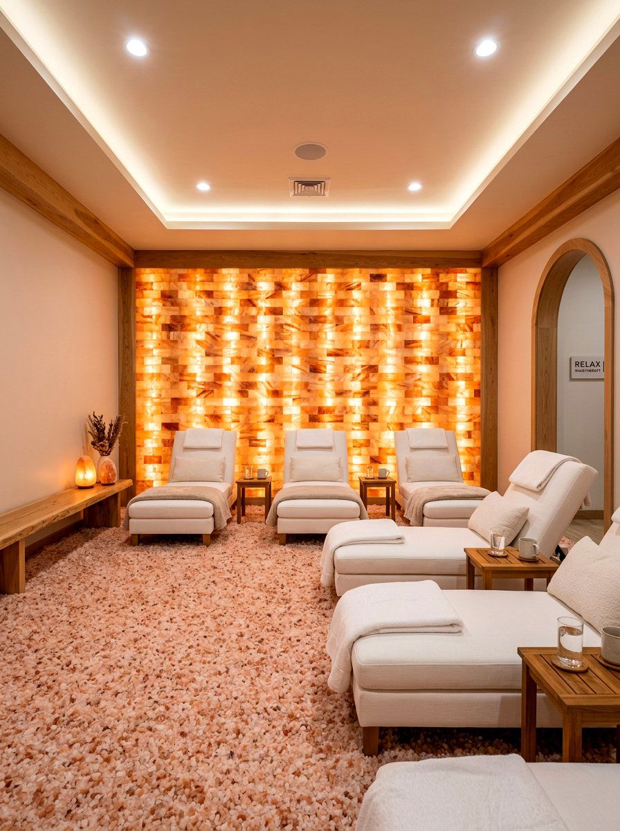 Salt therapy room - 30 recovery room ideas