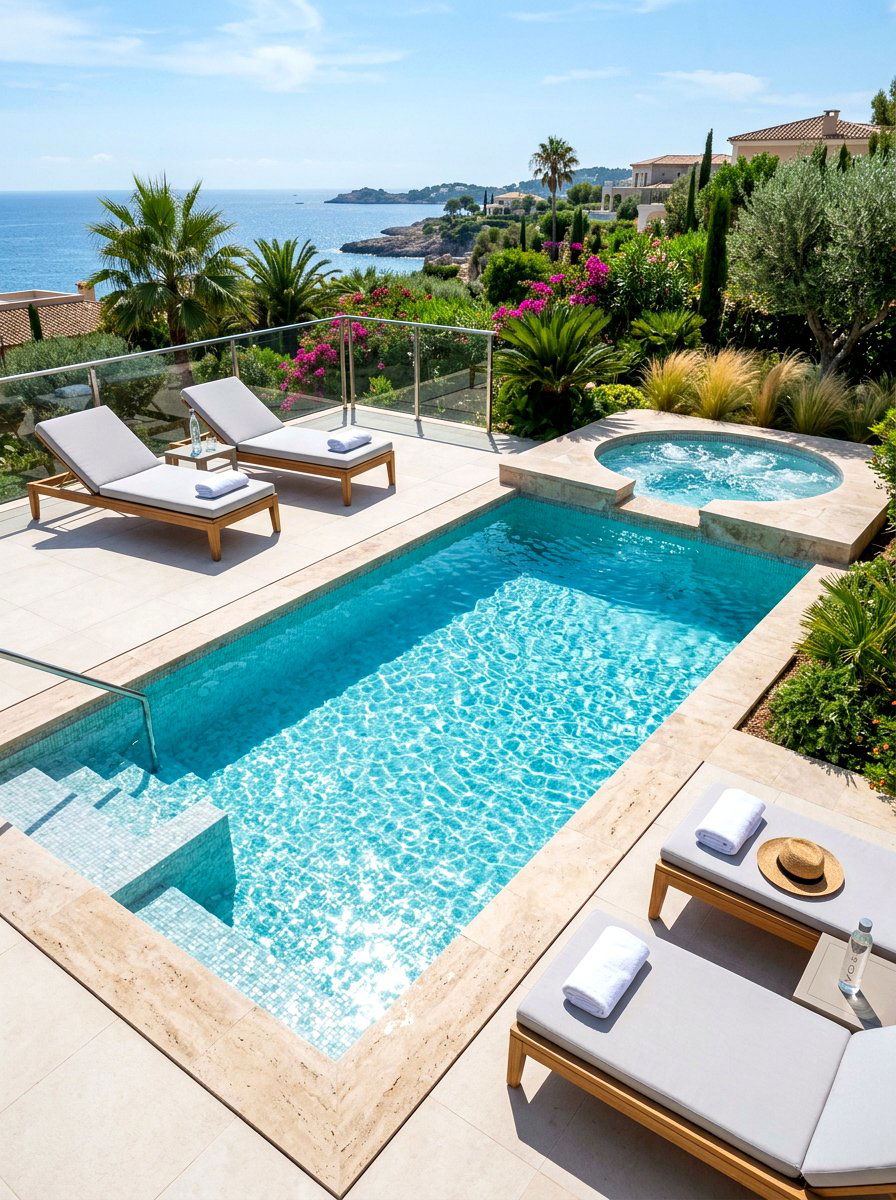 Salt water plunge pool - 30 plunge pool backyard ideas aesthetic