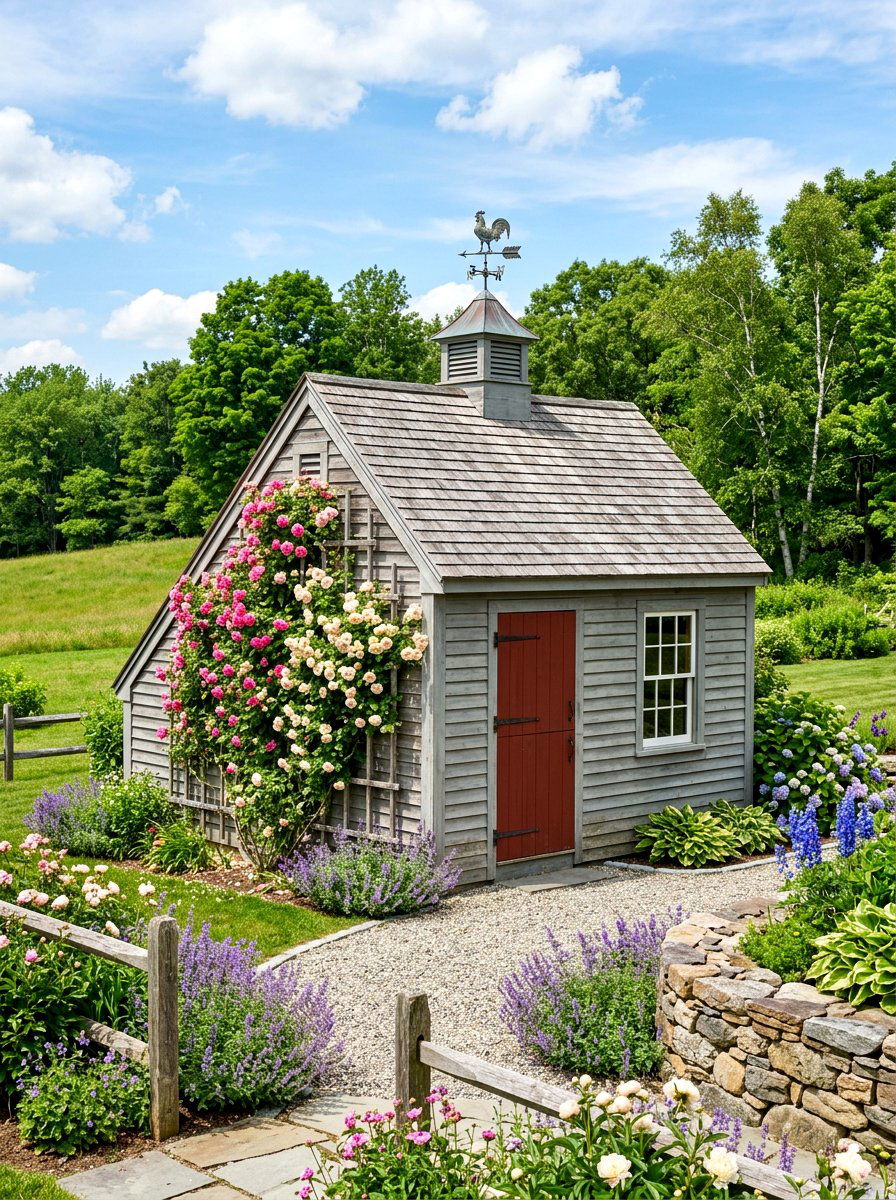 Saltbox Shed - 30 outdoor storage shed ideas