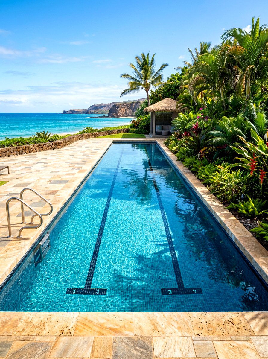 Saltwater Lap Pool - 30 lap pool backyard ideas