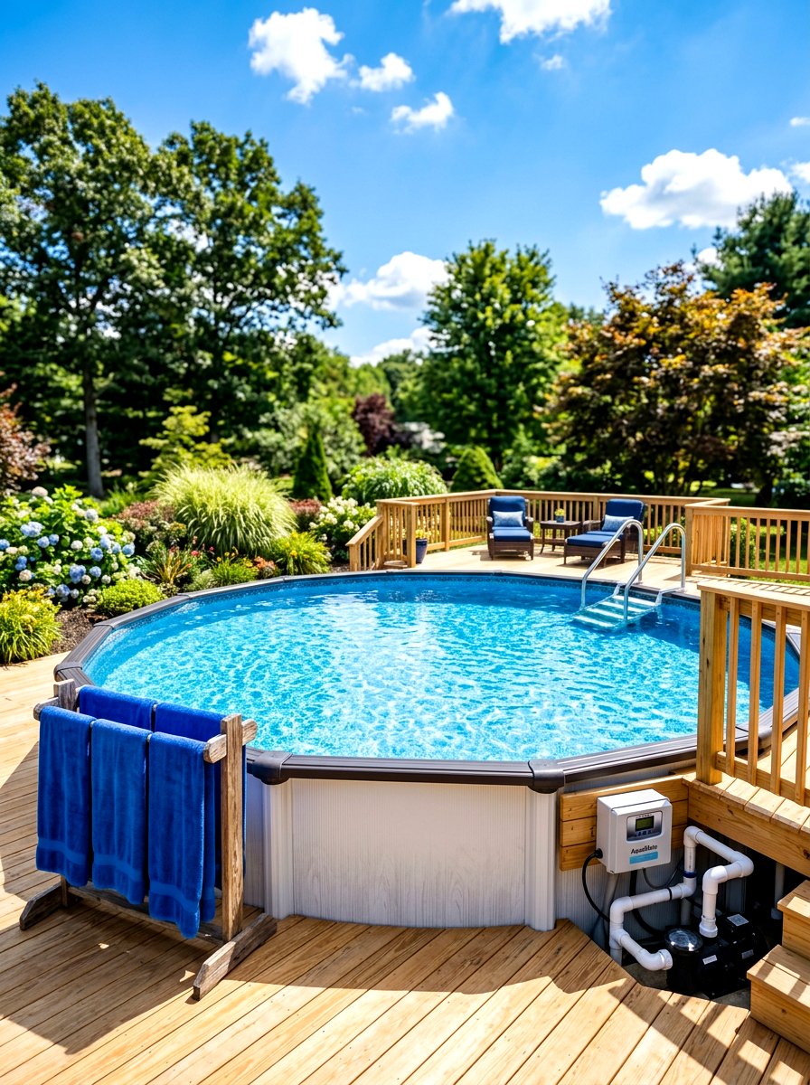 Saltwater above ground pool - 30 above ground pool ideas