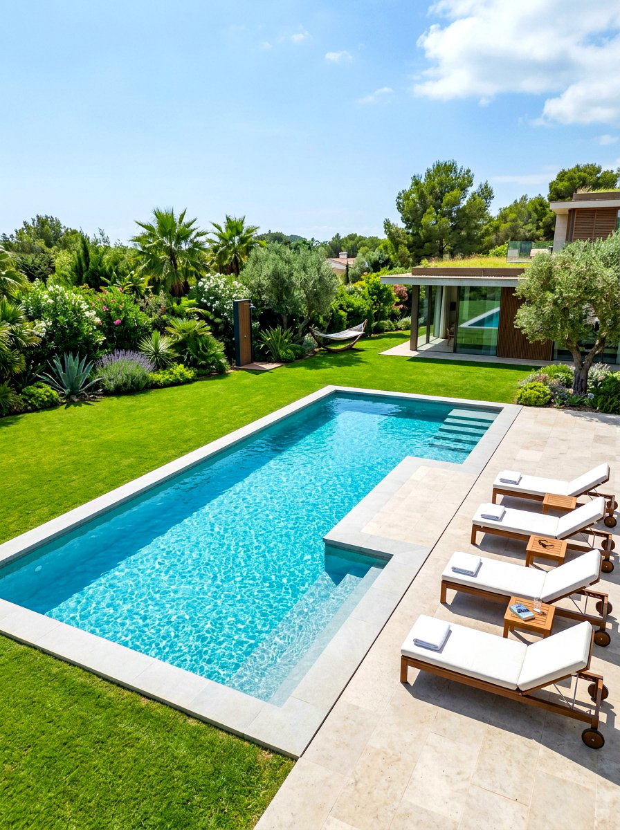 Saltwater pool - 30 backyard oasis pool ideas