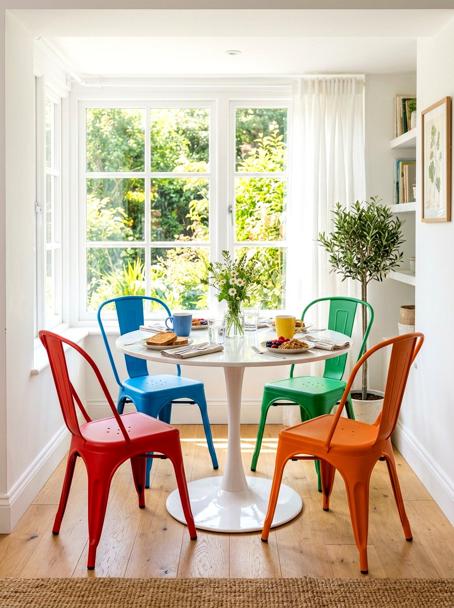 Same style different color - 30 mismatched dining chair ideas