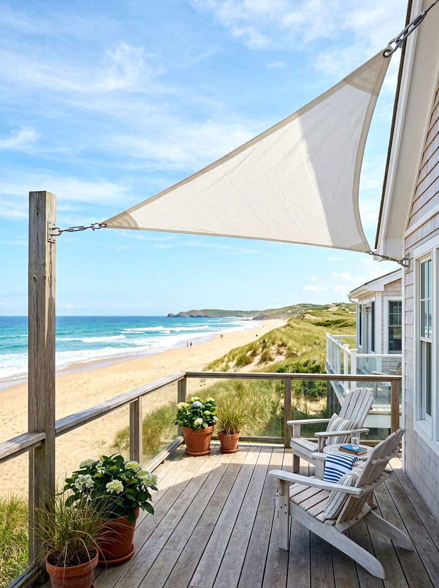 Sand Color Shade Sail - 30 shade sail ideas