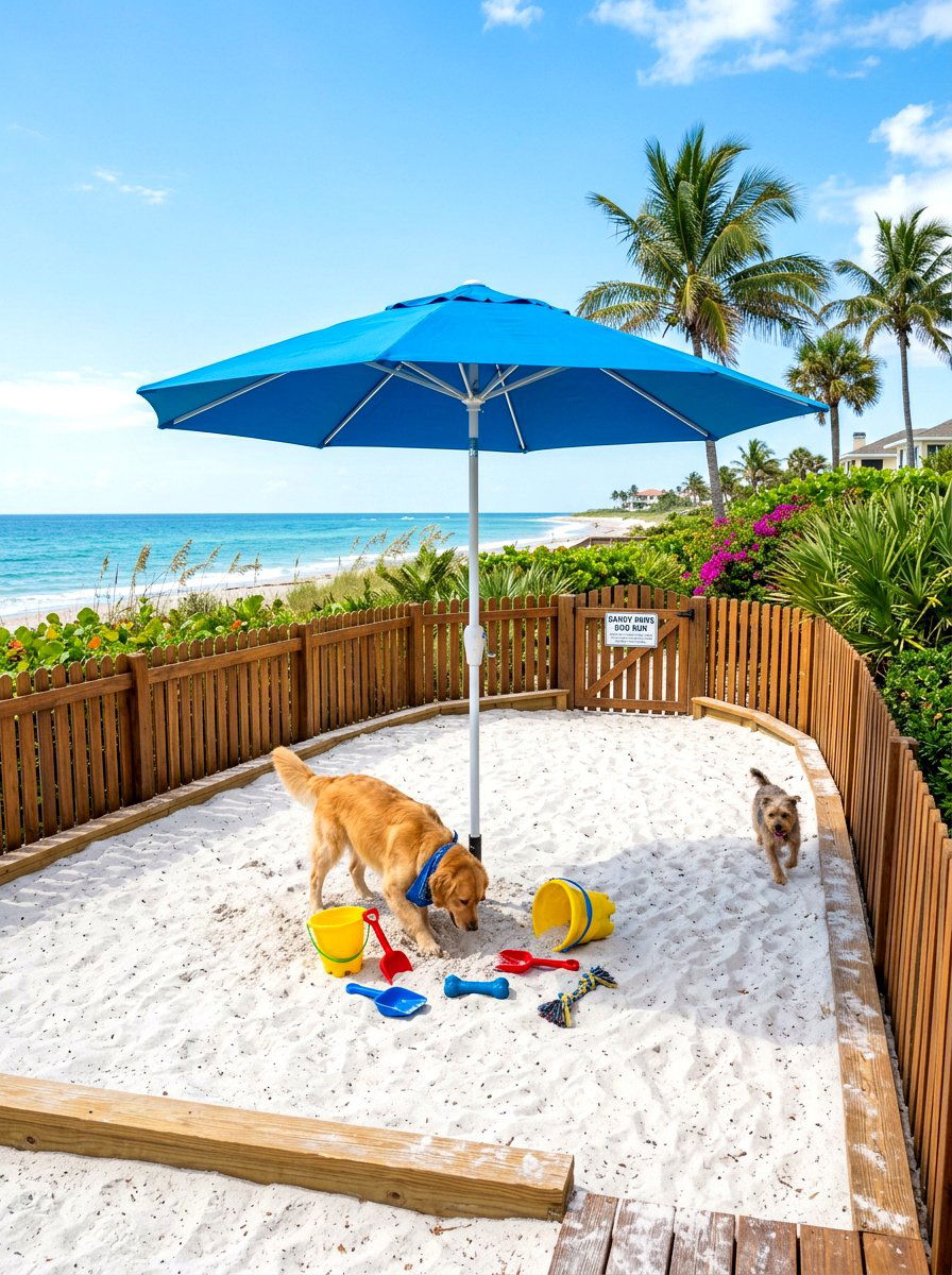 Sand Dog Run - 30 backyard dog run ideas