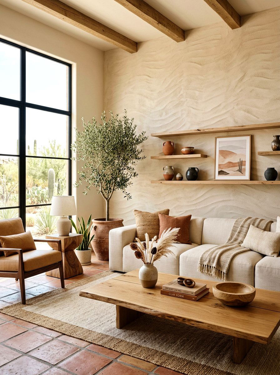 Sand Dune Textured Walls - 30 dune inspired decor ideas