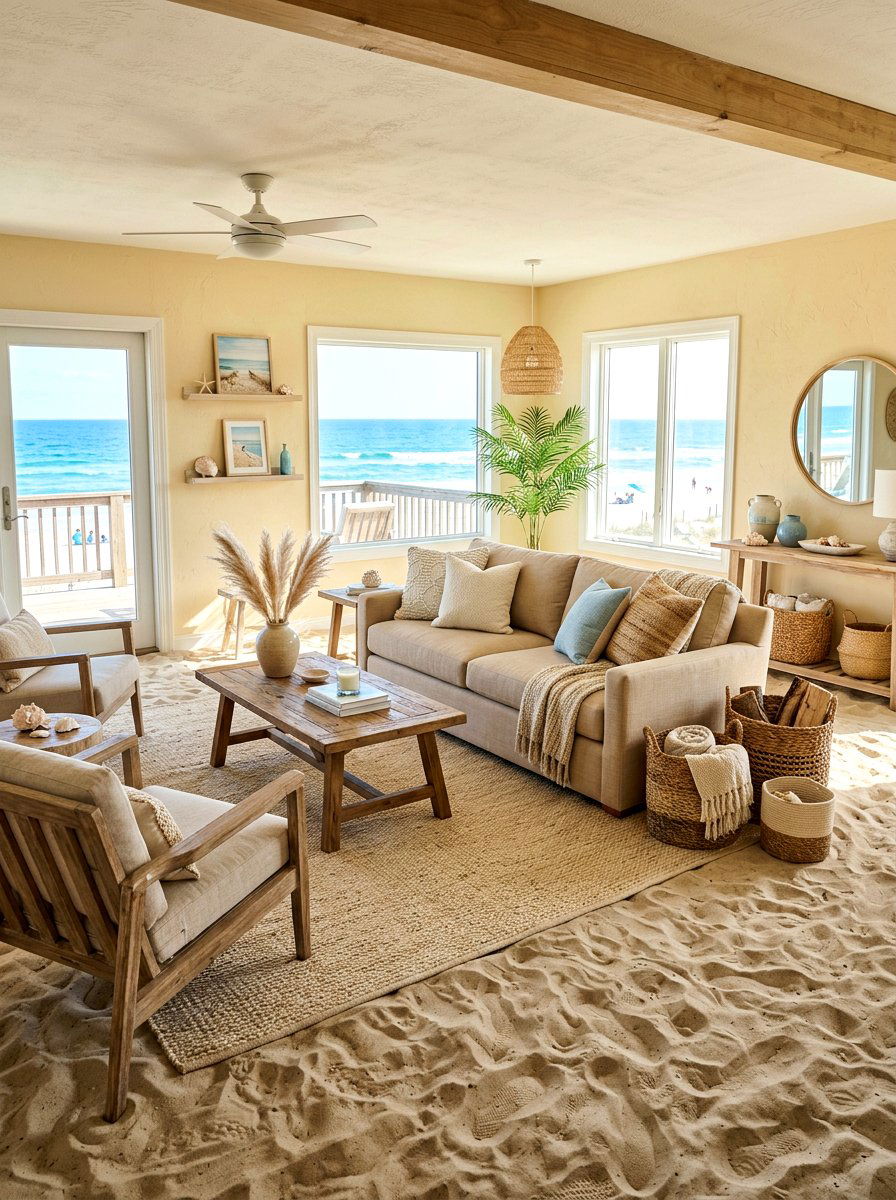 Sand Living Room - 30 tonal living room ideas