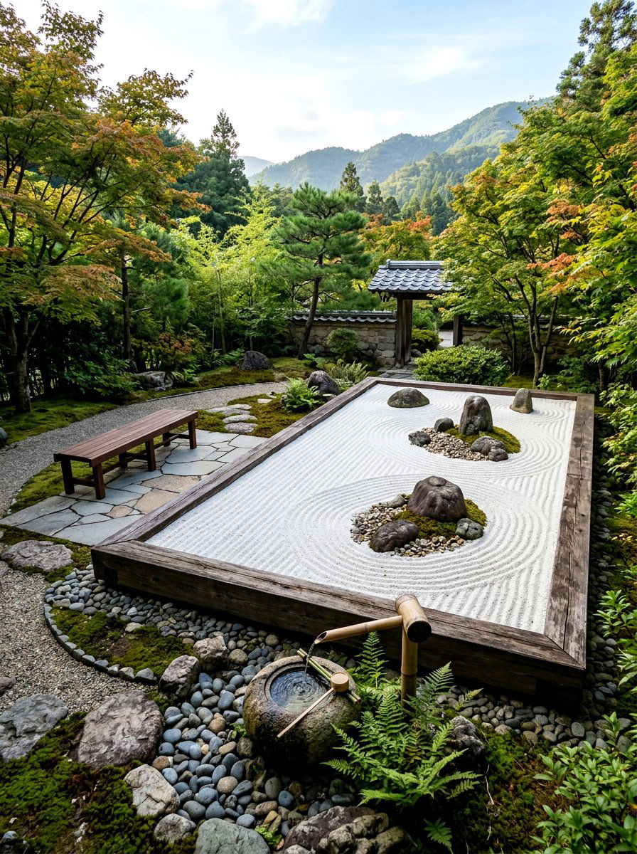 Sand Zen Garden - 30 patio date night ideas