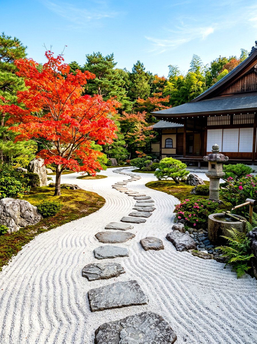 Sand Zen Path - 30 stepping stone ideas