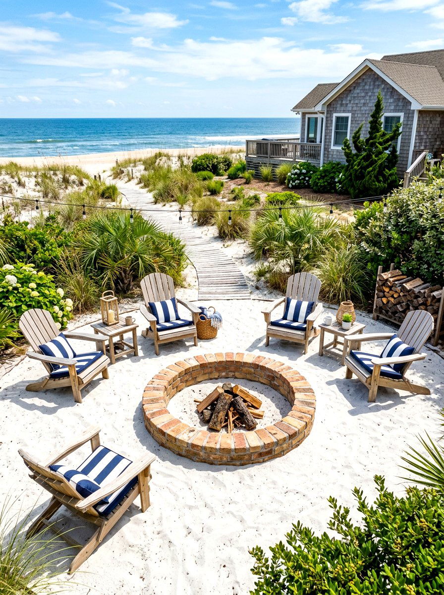 Sand base fire pit - 30 diy style fire pit ideas