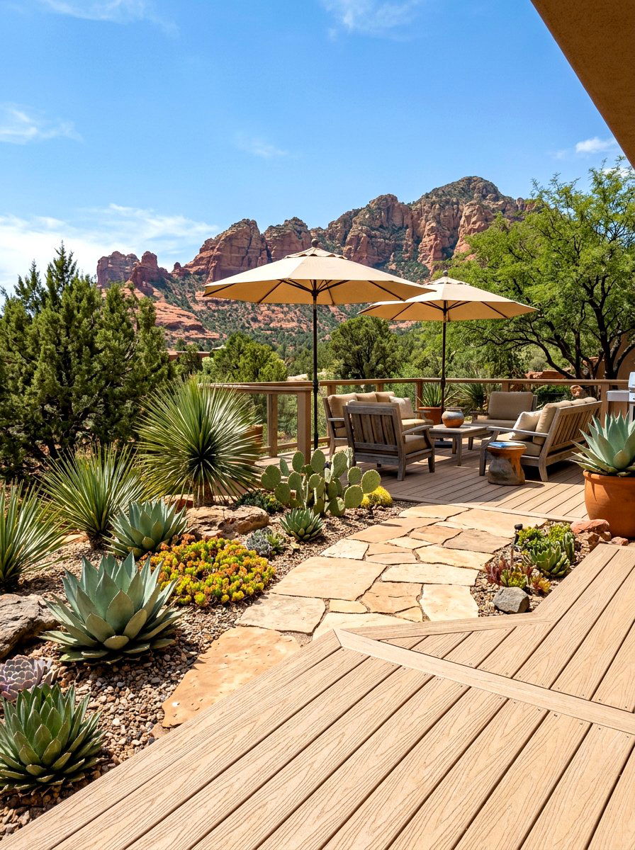 Sandstone Composite Decking - 30 composite deck color ideas