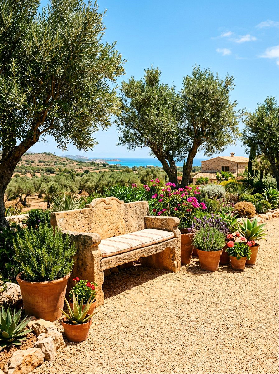 Sandstone Garden Bench - 30 stone bench garden ideas