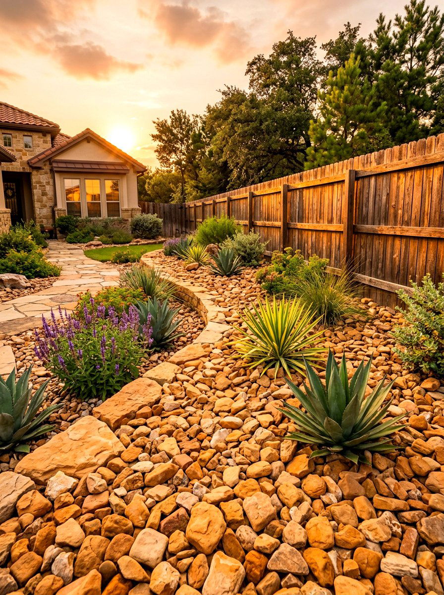 Sandstone Landscaping Rock - 30 rock mulch front yard ideas