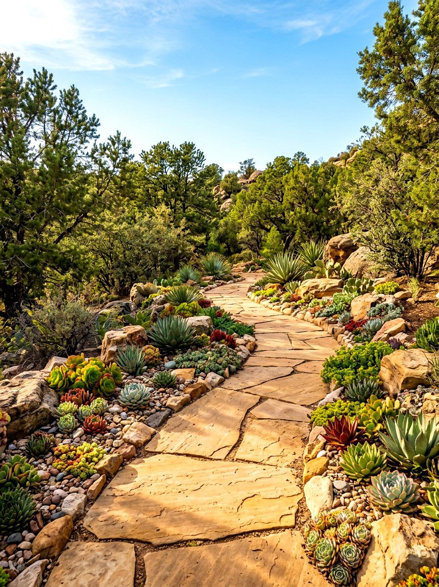 Sandstone forest trail - 30 woodland path ideas