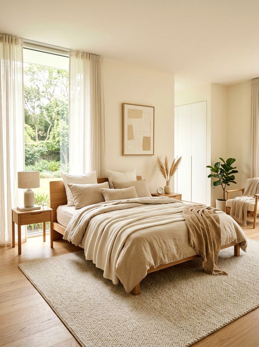 Sandy Beige Bedroom Bedding - 30 dune inspired decor ideas
