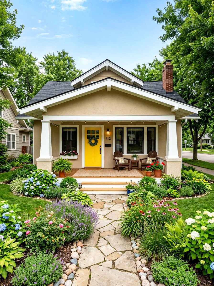 Sandy beige bungalow exterior - 30 sandy beige exterior ideas