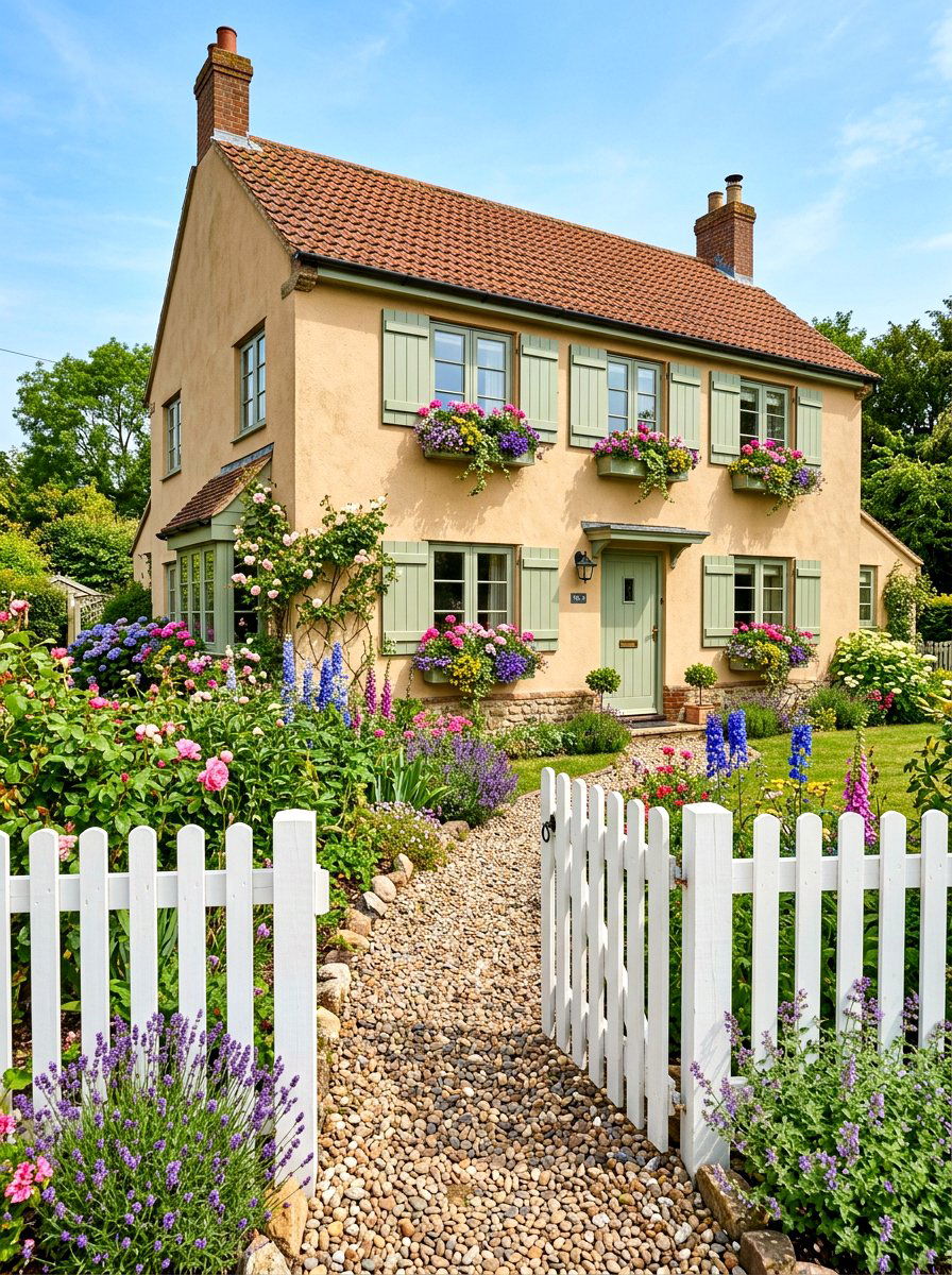 Sandy beige cottage exterior - 30 sandy beige exterior ideas