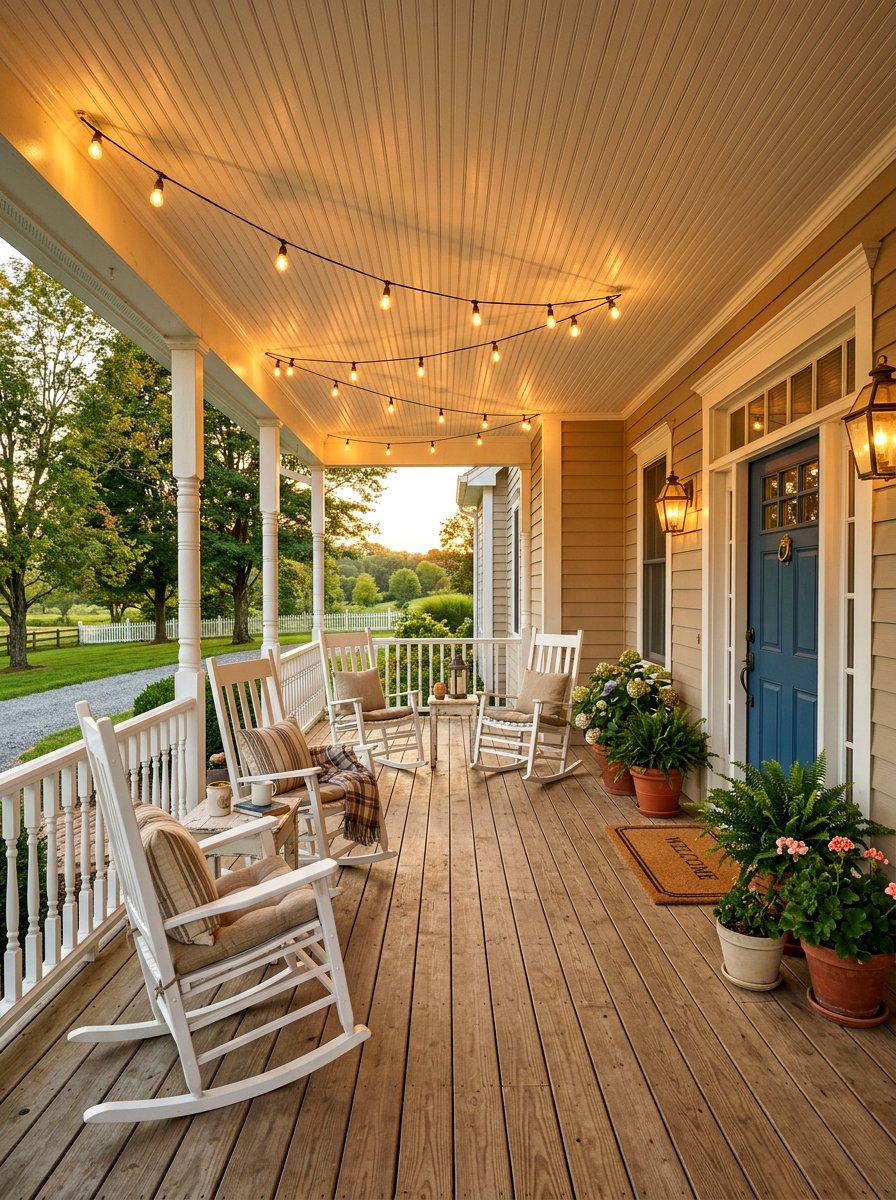 Sandy beige farmhouse porch - 30 sandy beige exterior ideas