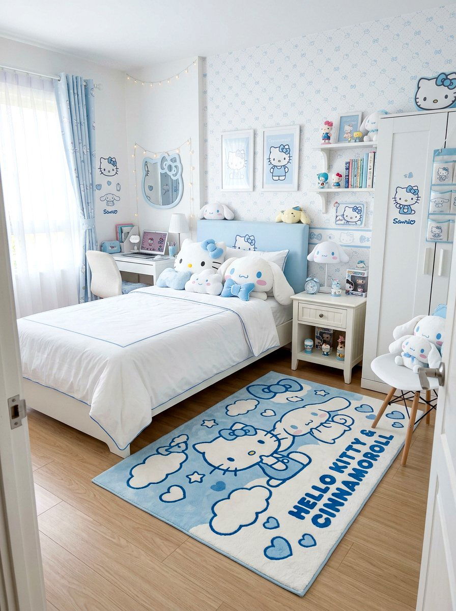Sanrio themed room - 30 soft girl room ideas