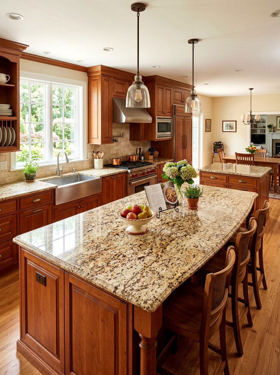 Santa Cecilia Granite - 30 granite kitchen ideas