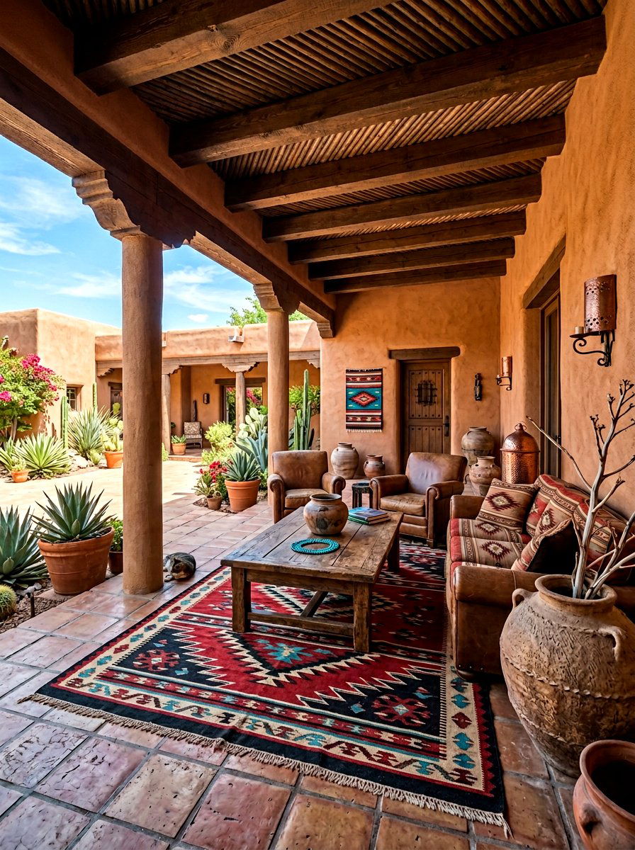 Santa Fe Patio - 30 southwestern backyard ideas