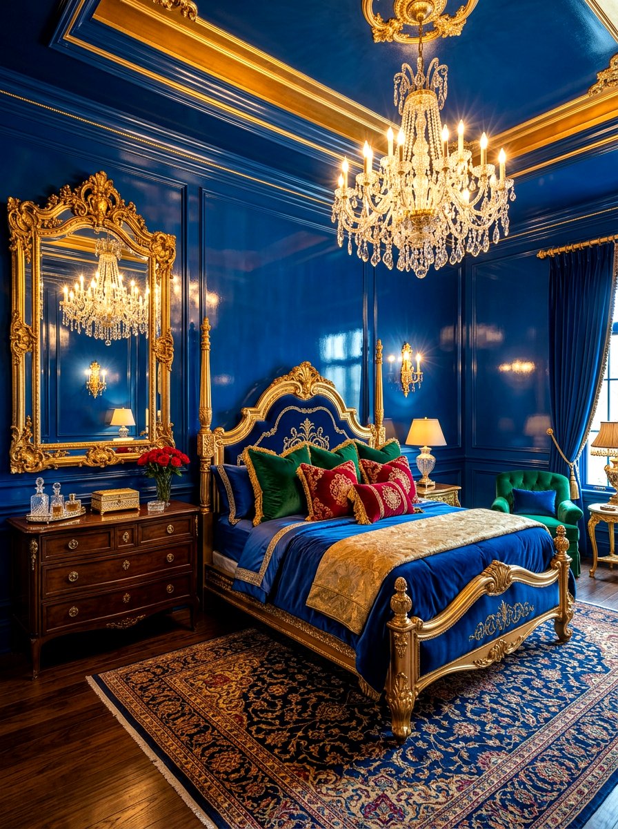 Sapphire jewel box bedroom - 30 cool blue bedroom ideas