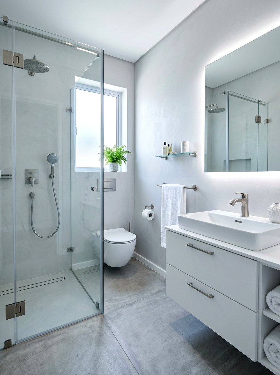 Satin Chrome Bathroom - 30 bathroom hardware finish ideas