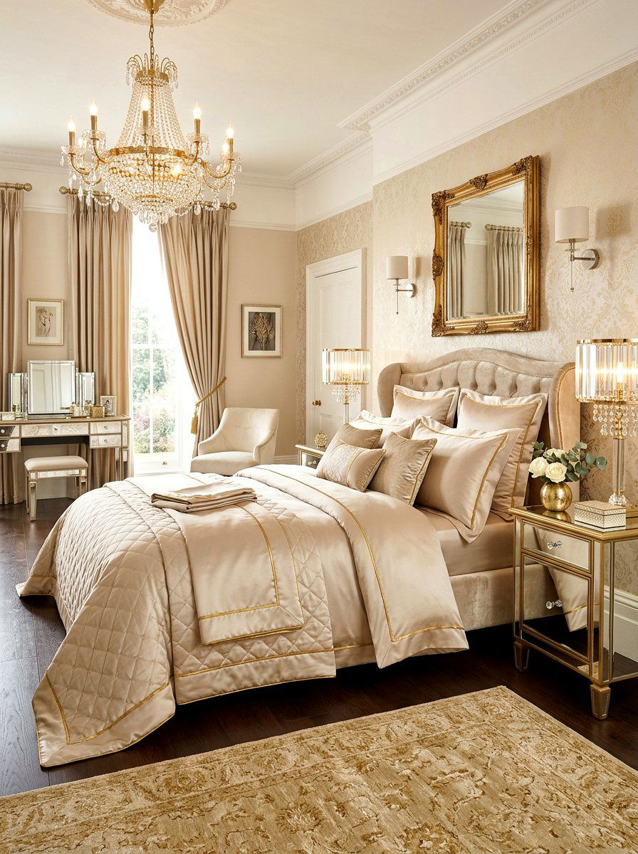 Satin Piped Edge Bedding - 30 piped bedding ideas