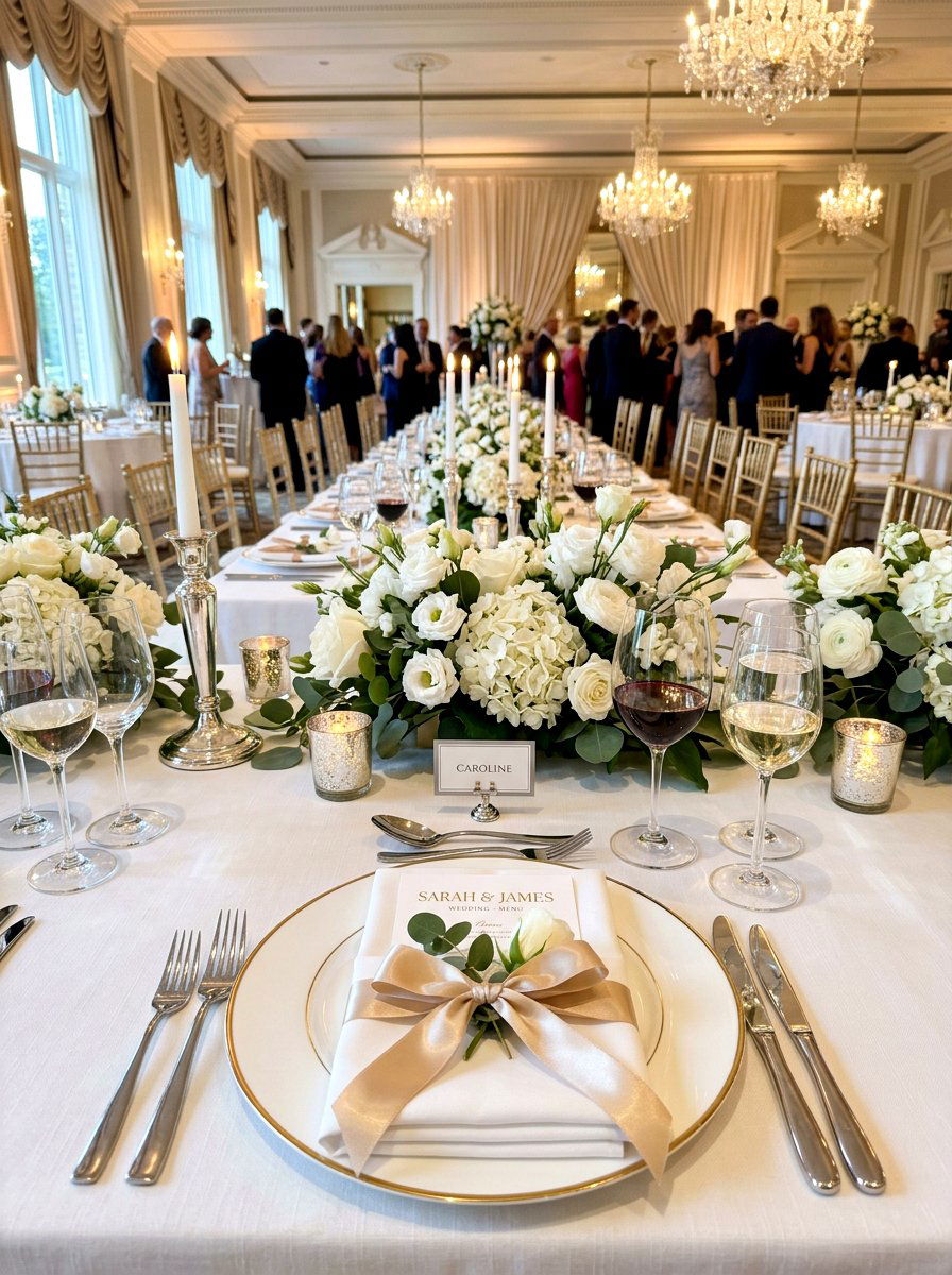 Satin Ribbon Napkin - 30 bow napkin ideas