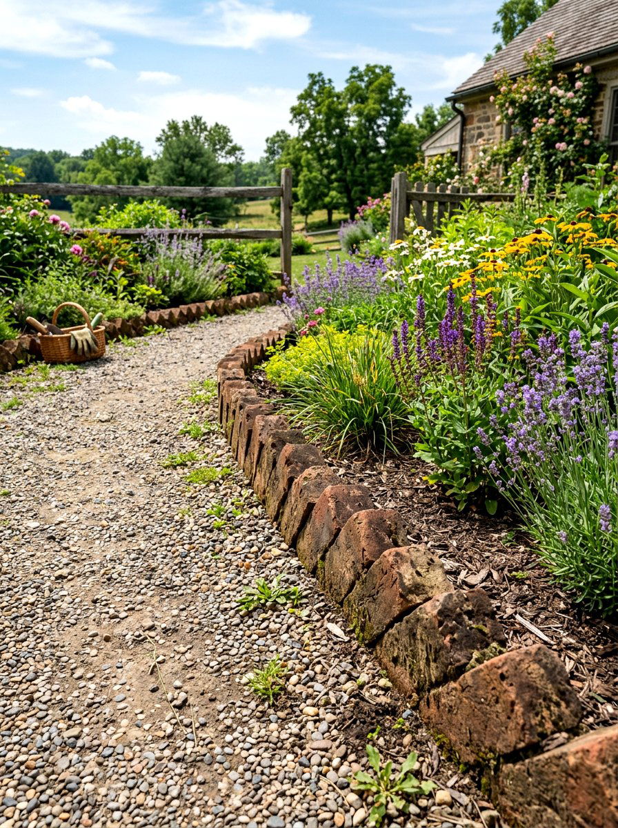 Sawtooth Brick Garden Edge