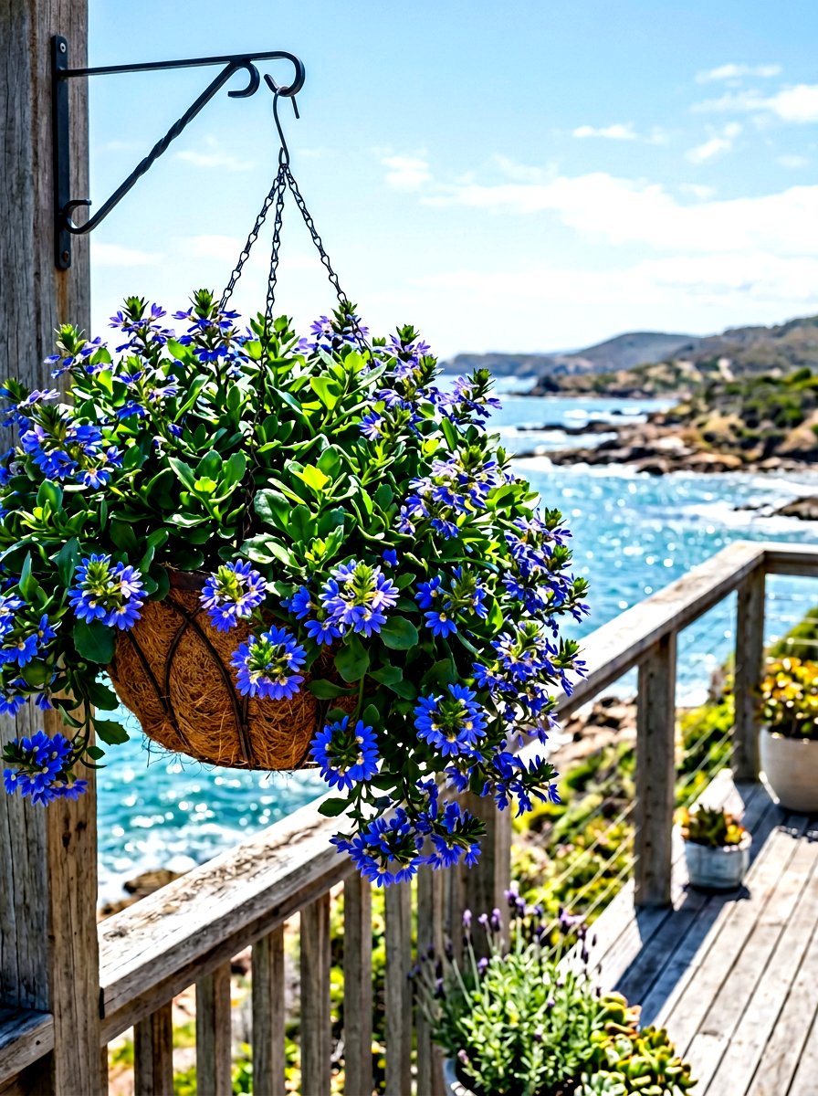 Scaevola hanging basket - 30 hanging basket ideas