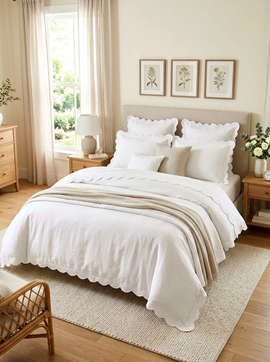 Scalloped Bedding - 30 scalloped decor ideas