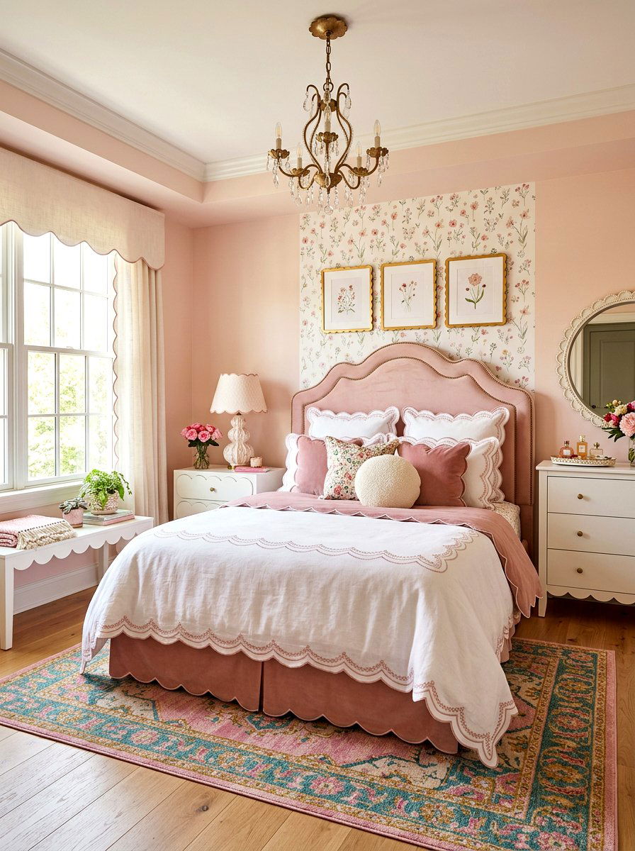 Scalloped Decor - 30 spring bedroom refresh ideas