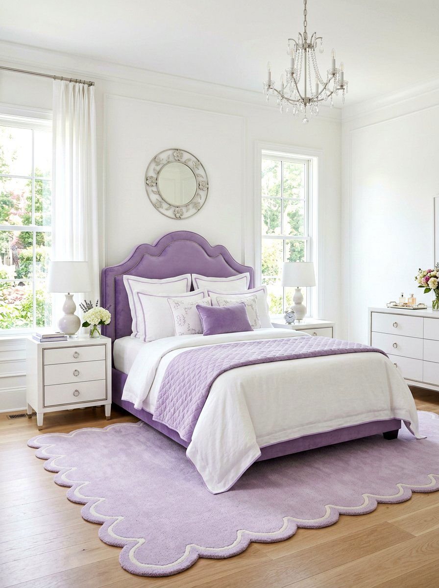 Scalloped Edge Bedroom - 30 art deco bedroom ideas