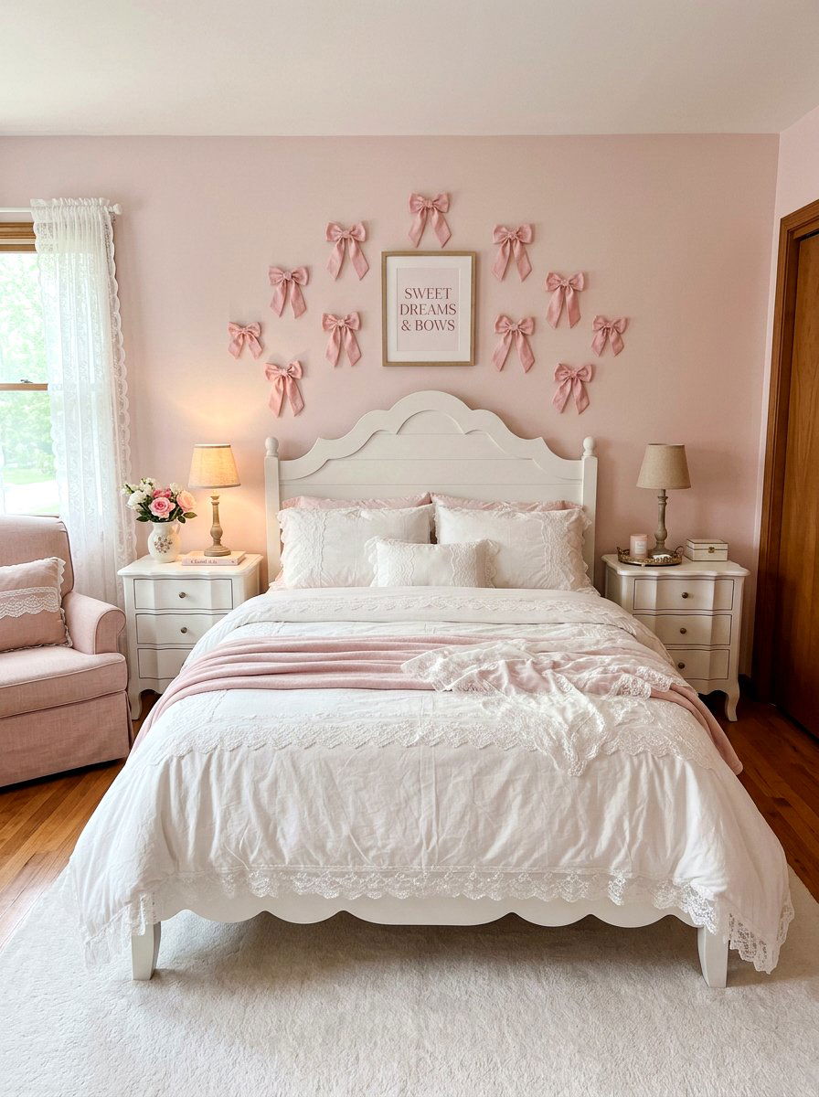 Scalloped Edge Furniture - 30 coquette room decor ideas