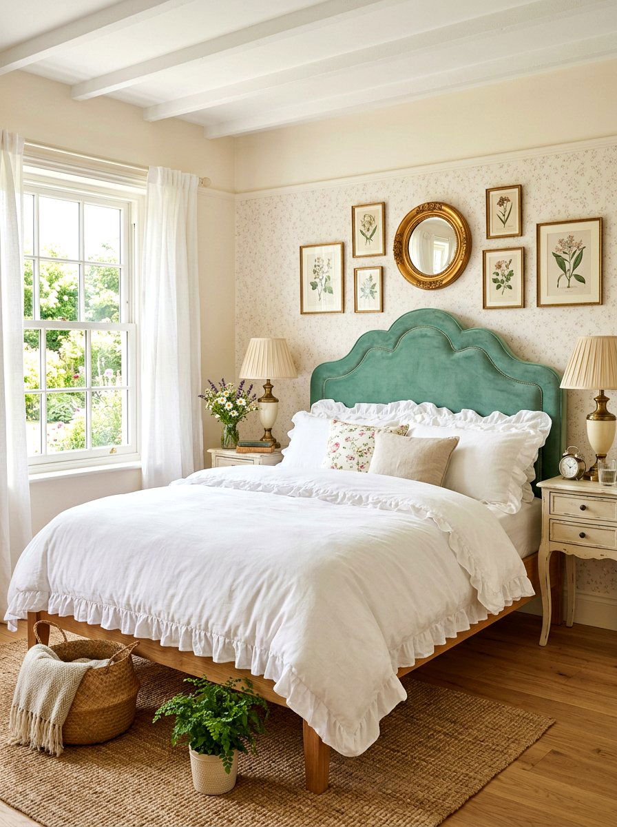 Scalloped Edge Headboard - 30 oversized headboard ideas