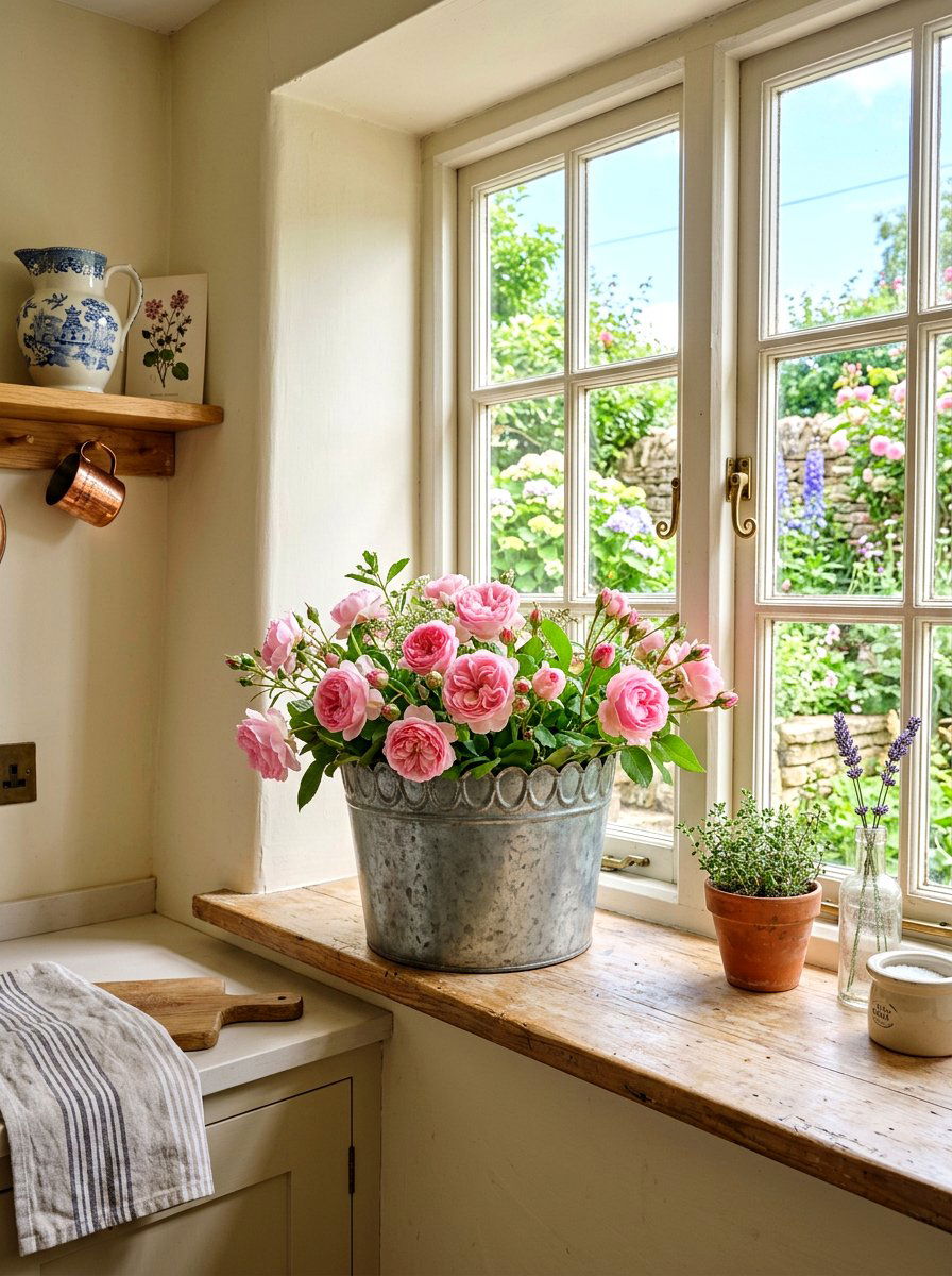 Scalloped Edge Metal Planter - 30 metal planter ideas