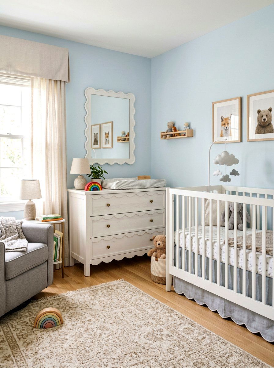 Scalloped Edge Nursery - 30 quiet luxury nursery ideas