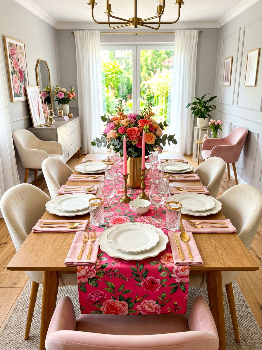 Scalloped Edge Plates - 30 spring dining table ideas