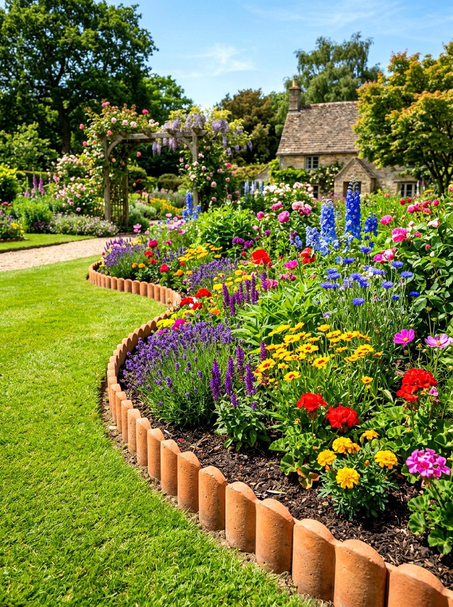 Scalloped Garden Edging - 30 scalloped decor ideas