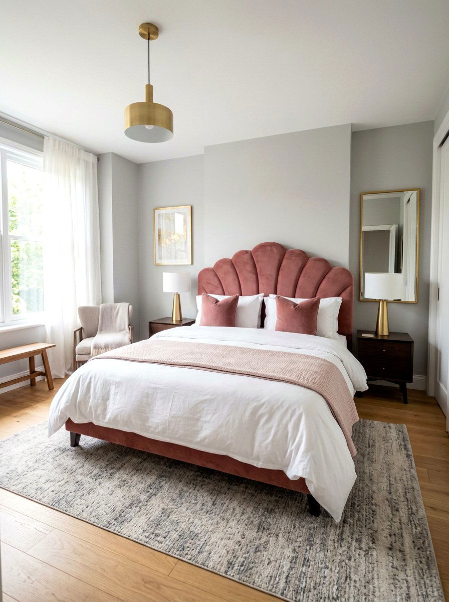 Scalloped Headboard - 30 scalloped decor ideas