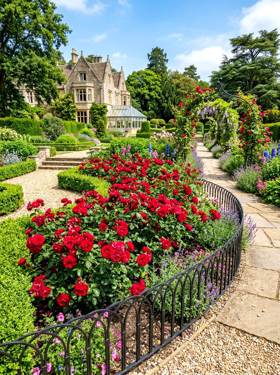 Scalloped Metal Garden Border - 30 metal landscape edging ideas