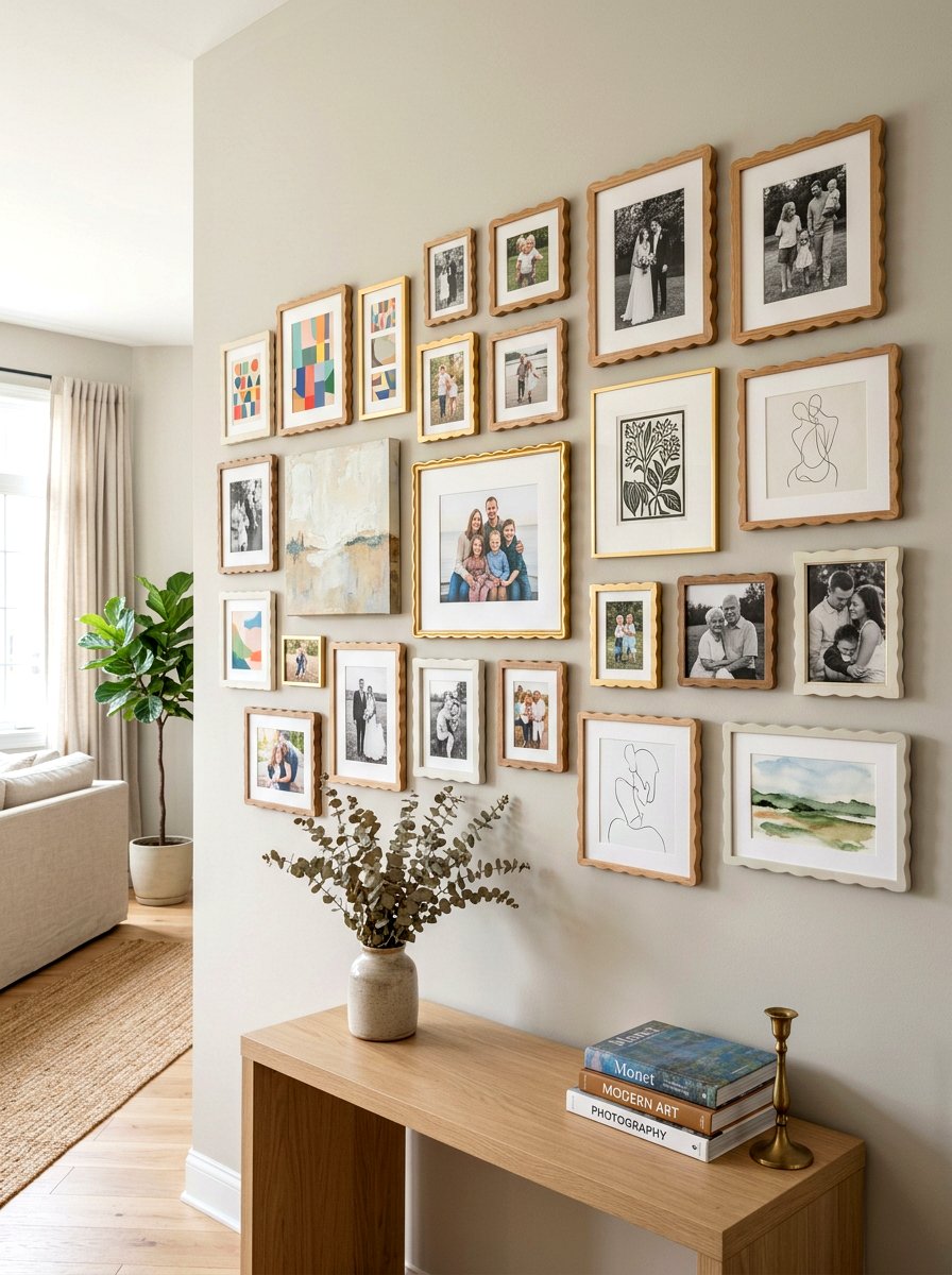 Scalloped Picture Frame - 30 scalloped decor ideas