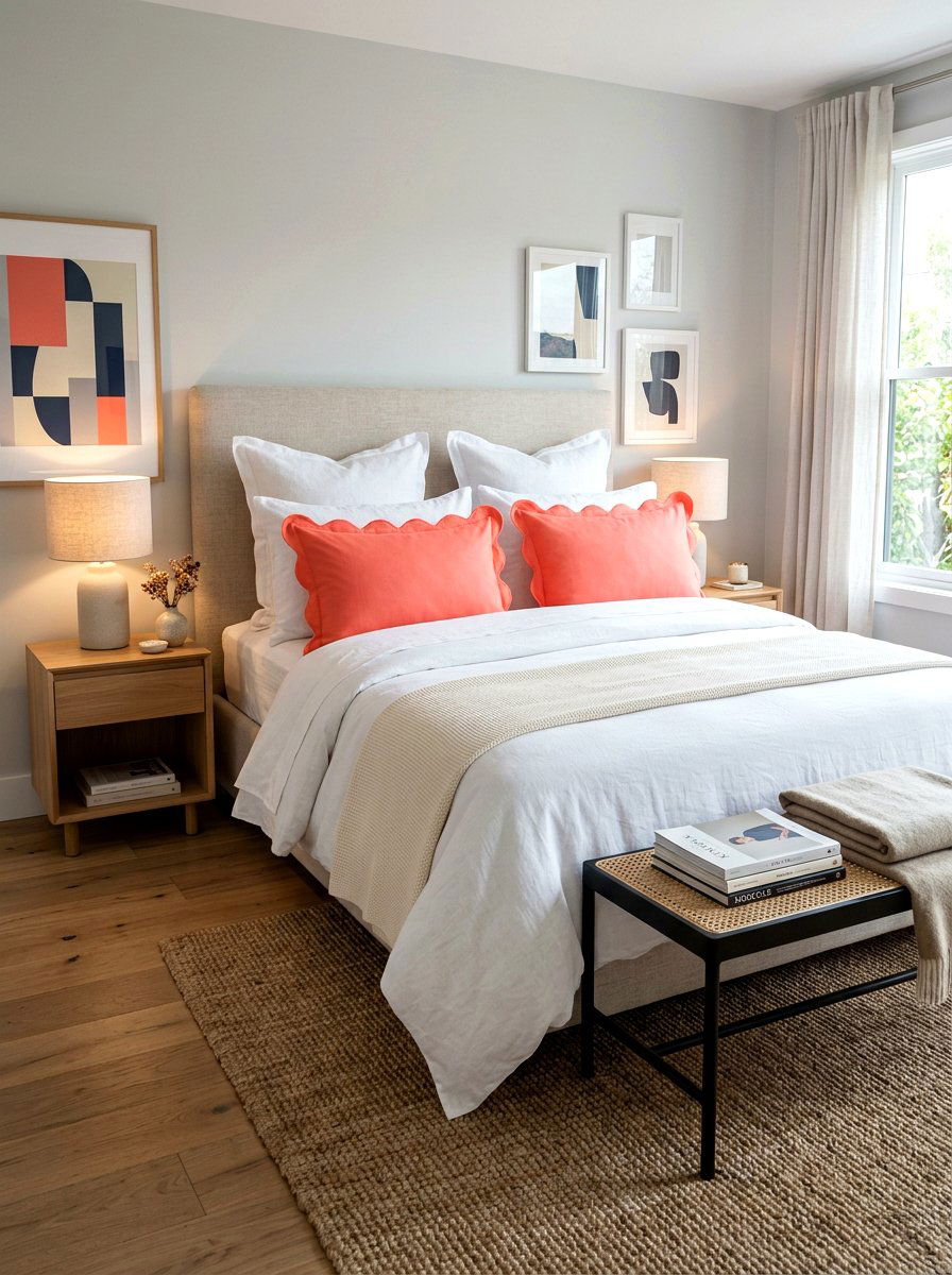 Scalloped Pillow Shams - 30 scalloped bedding ideas