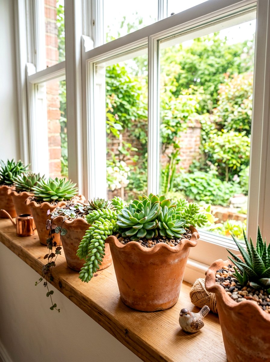 Scalloped Plant Pot - 30 scalloped decor ideas