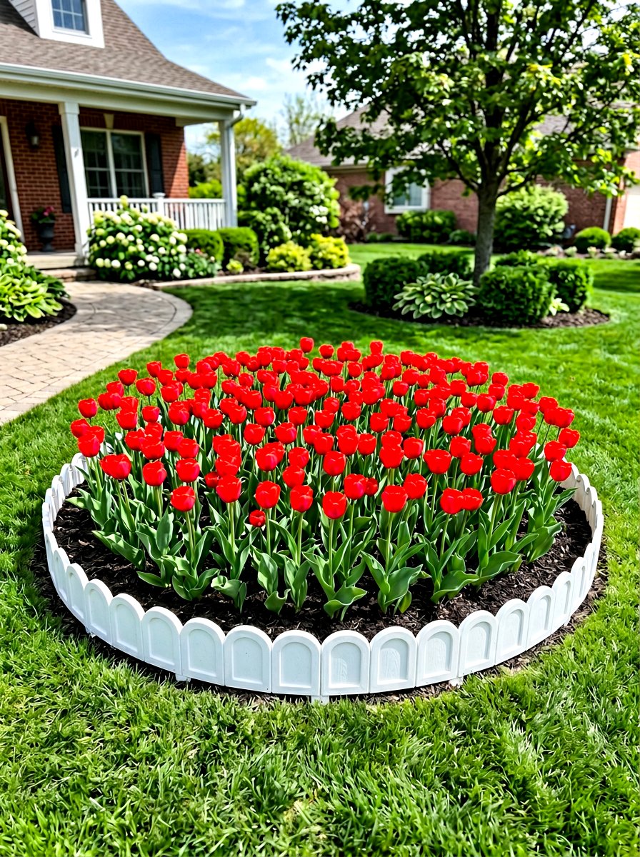 Scalloped Plastic Edging - 30 raised bed border ideas