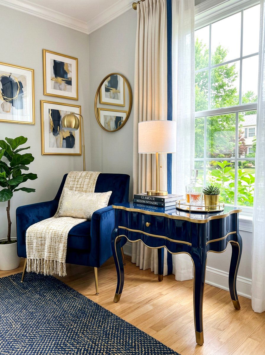Scalloped Side Table - 30 scalloped decor ideas