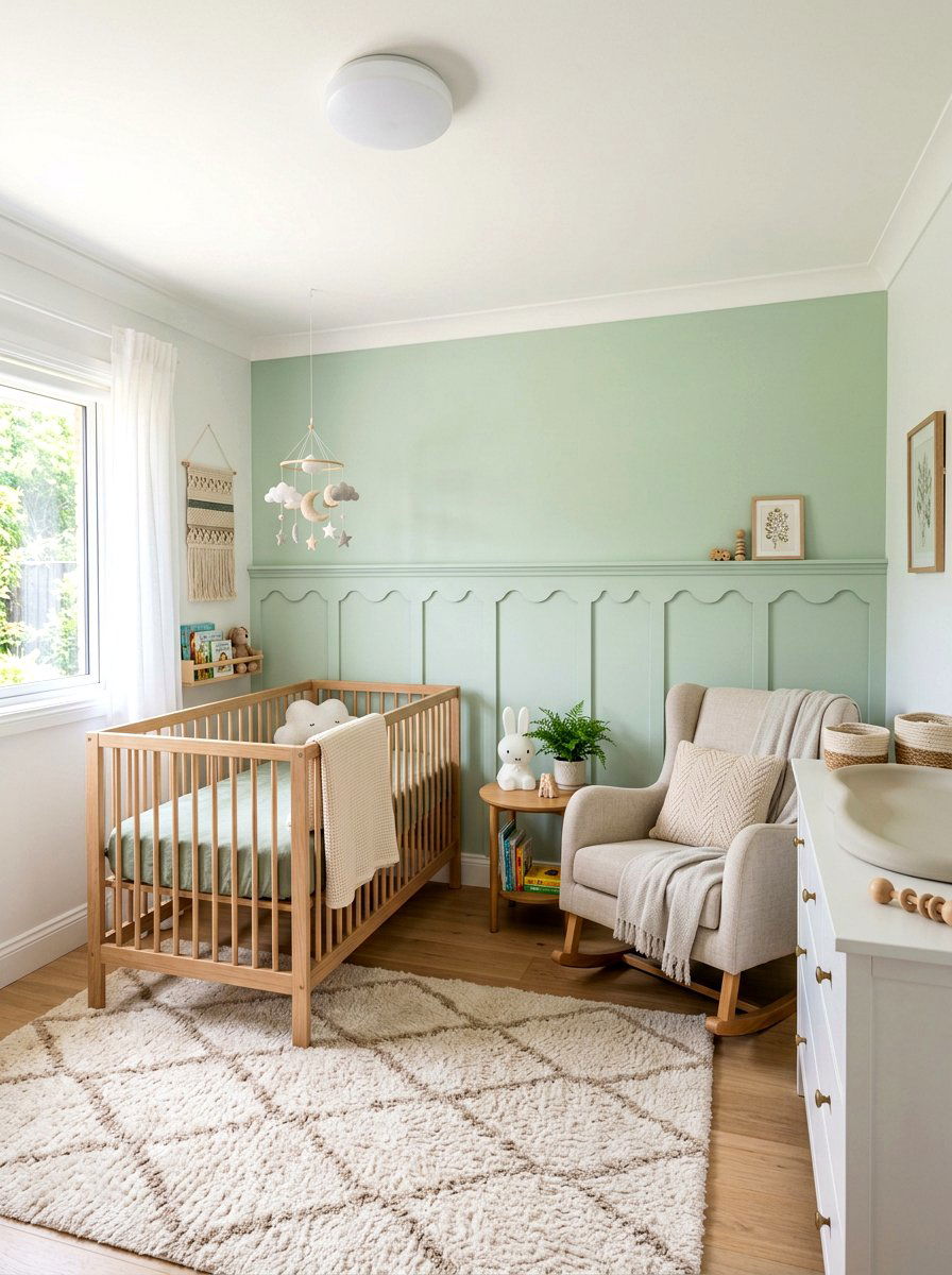 Scalloped Wall Panel - 30 wall panel molding ideas